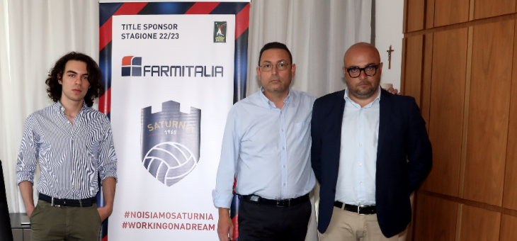 Farmitalia nuovo title sponsor: la squadra parteciperà al Campionato di Serie A3 con la denominazione Farmitalia Saturnia