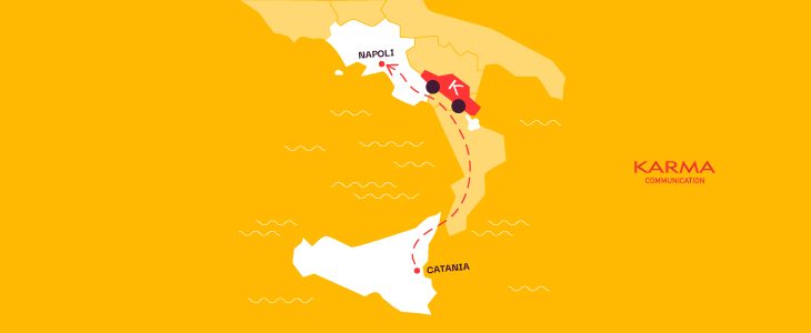 La prima trasferta, insieme 